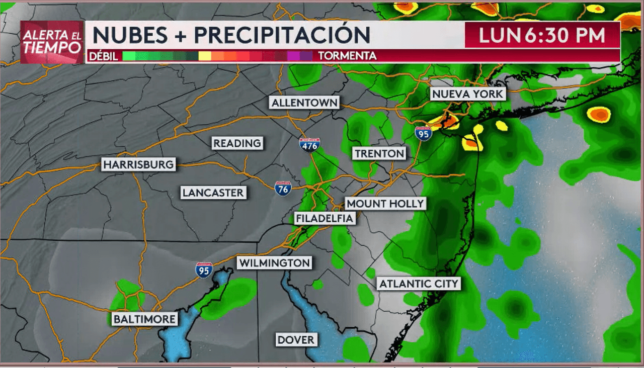 Durante las próximas horas, tormentas severas se estarán desplazando por la región dejando fuertes vientos con ráfagas superiores a 58MPH, lluvias intensas y algunos tornados.
<br>
<br>Como las condiciones son favorables para formarse varios tornados en el área se ha emitido una Vigilanica por Tornado hasta las 7:00pm de este lunes.
<br>