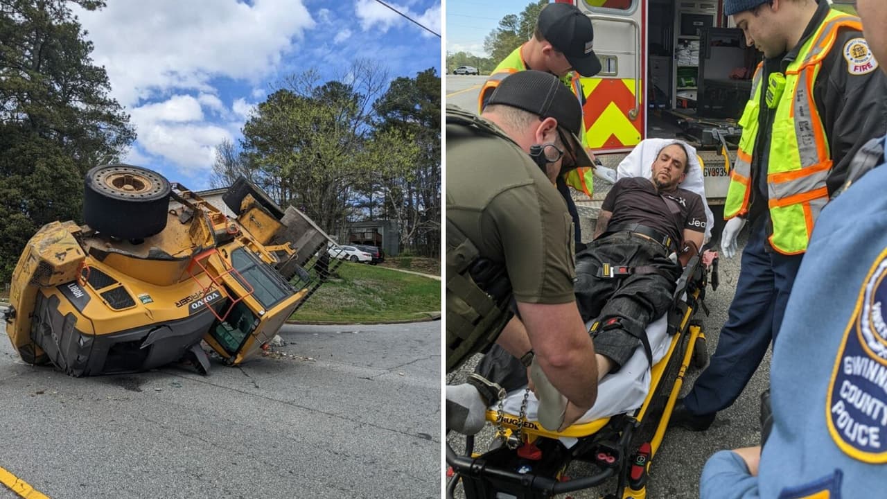 Robó un tractor de su extrabajo y provocó una persecución ‘a baja velocidad’