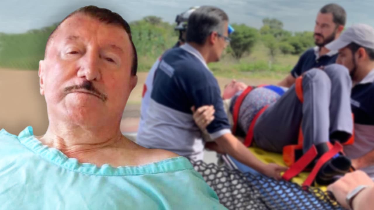 Le colocan tornillo de titanio a Germán Lizárraga en la cadera, tras sufrir accidente en una carretera