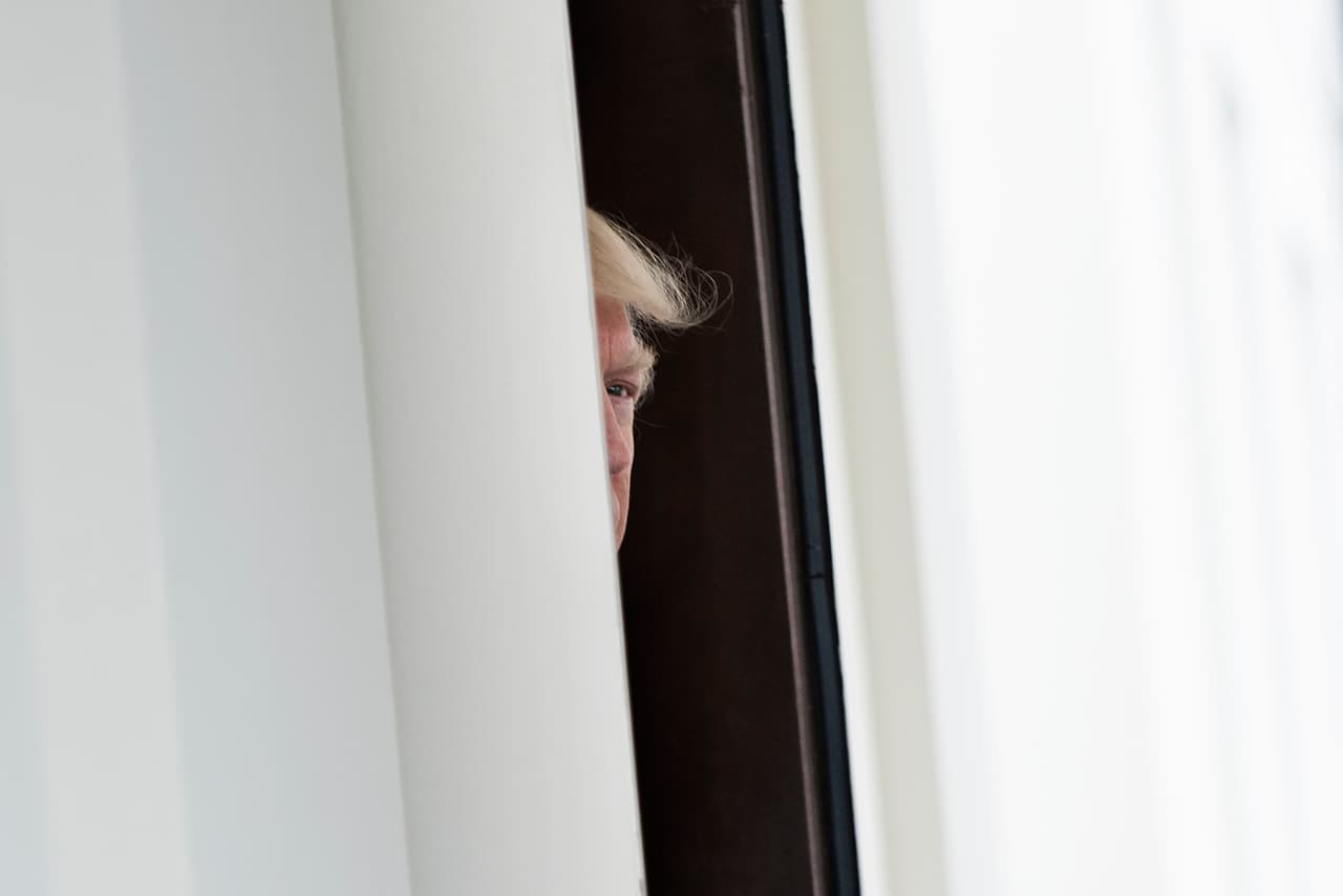 Donald Trump en la Casa Blanca.