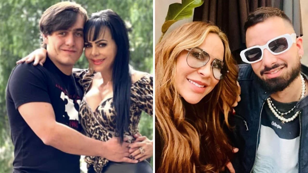 Maribel Guardia y su hijo Julián Figueroa; Aylín Mujica y su hijo Mauro Menéndez.