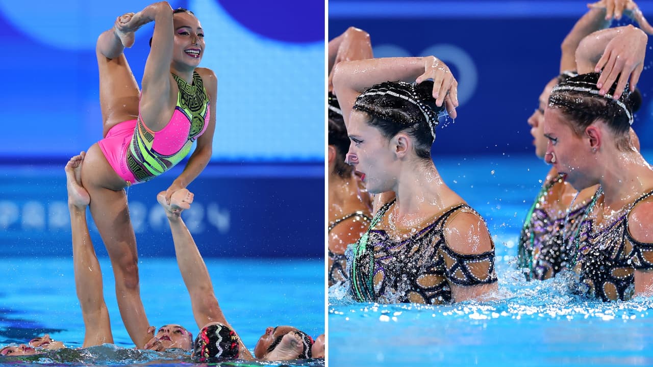No es gel: Las nadadoras de sincronizado usan un ingrediente de cocina para no despeinarse en el agua