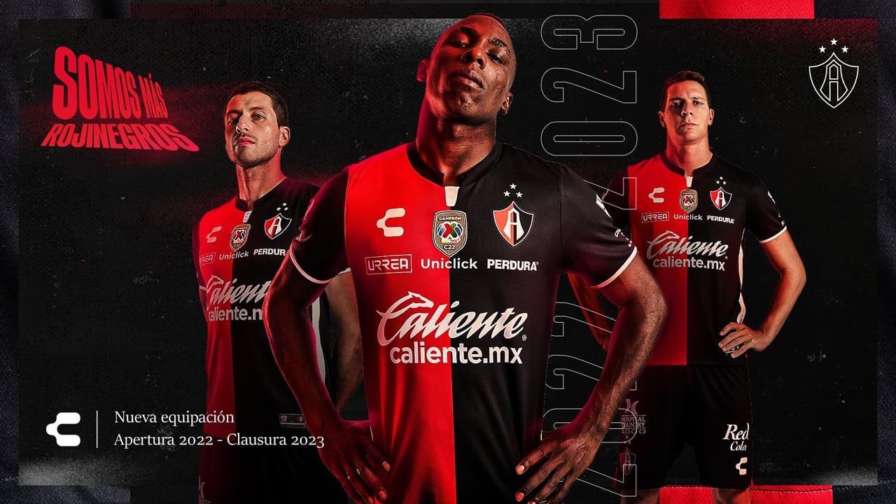 Uniforme de local de Atlas para el Apertura 2022 y Clausura 2023.