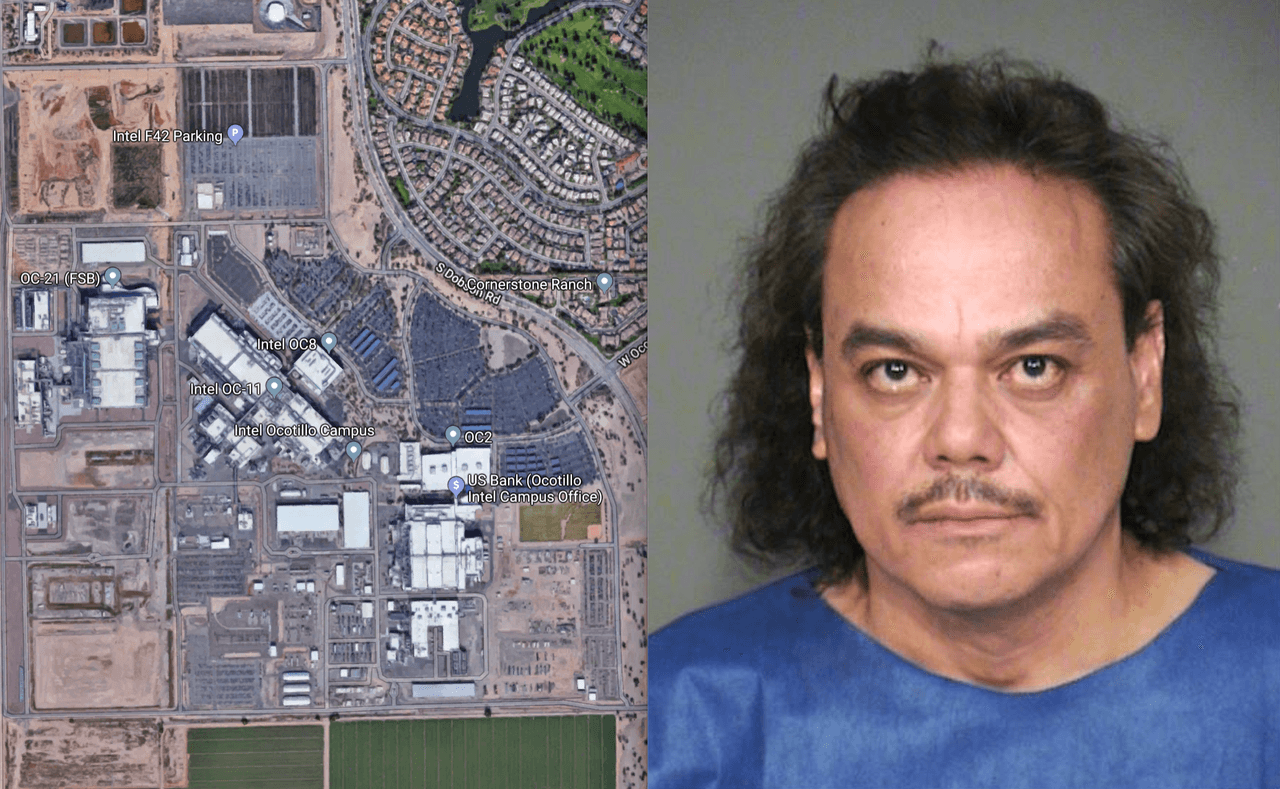 Hombre bajo custodia después de realizar un disparo en el estacionamiento de Intel en Chandler