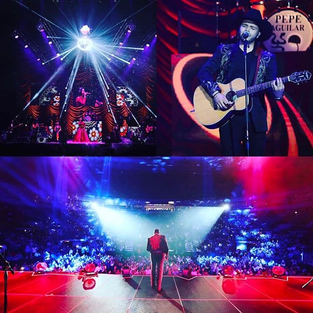 Además, los talentosos hijos de Pepe Aguilar también lo han acompañado en el escenario.