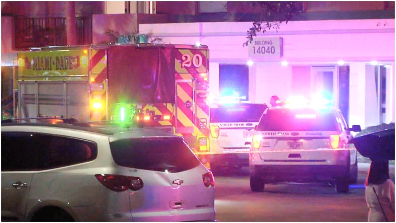 Policía responde a reportes de disparos en apartamento de edificio de North Miami