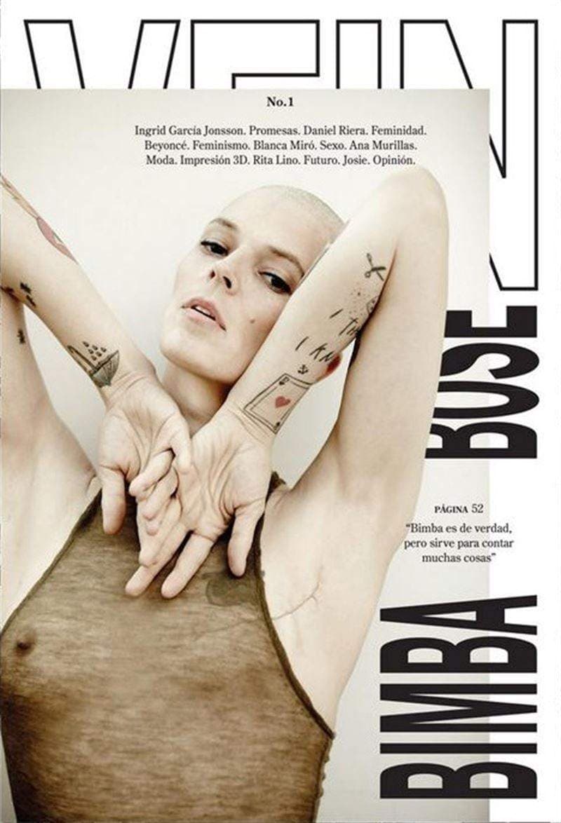 Portada de la publicación española Vein Magazine protagonizada por Bimba Bosé.