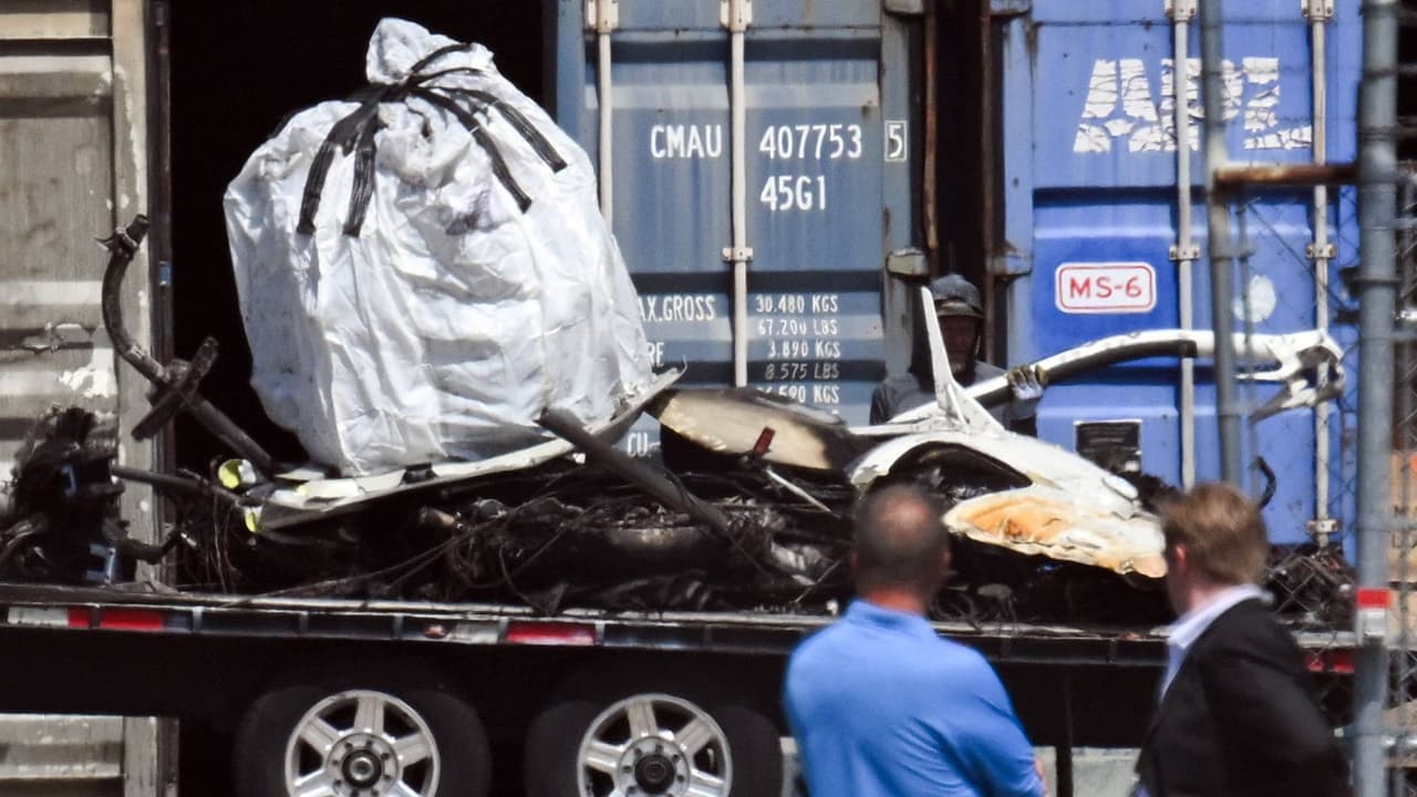 Llegan a Phoenix los restos del helicóptero de noticias que se estrelló en Los Ángeles