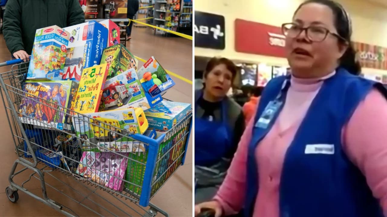 Querían llevarse gratis carritos llenos de ropa "etiquetada en ceros” de Wal-Mart: esto ocurrió