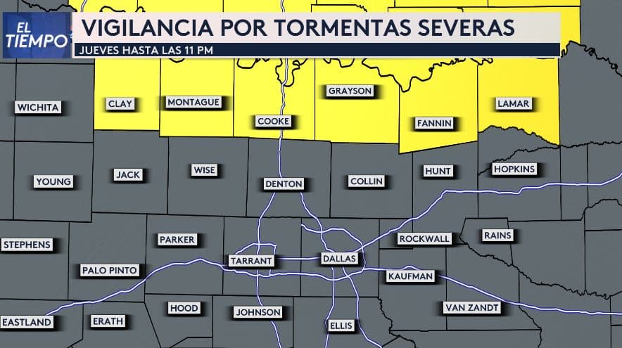 Se ha formado una línea de tormentas que pasará por el Metroplex