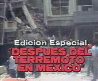 En 1985 un terremoto en México de una magnitud de 8.1 causa destrucción y muerte. Canal 14 gana el prestigioso peabody award por su campaña de apoyo a las víctimas del terremoto.