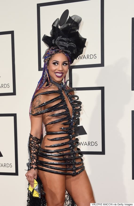 Problablemnte Joy Villa fue la peor vestida de los Grammy Awards 2016.