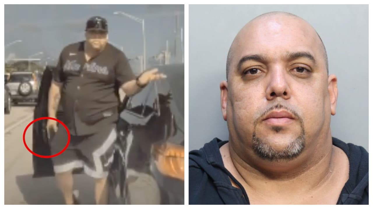 Ira en la carretera: arrestan a chófer que amenazó a otro con un arma de fuego en Hialeah