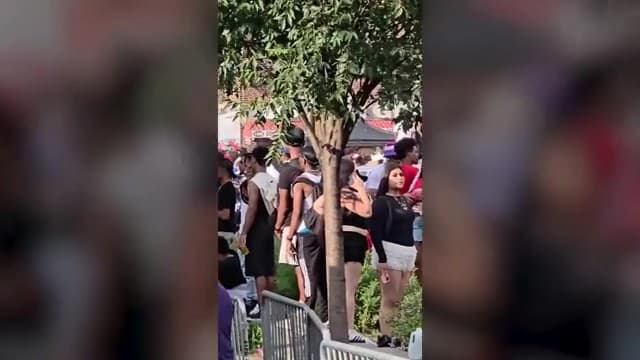 El desfile, que recorrió la Grand Concourse durante toda la tarde,
<b> transcurrió mayormente pacífico </b>con numerosos oficiales de policía presentes.