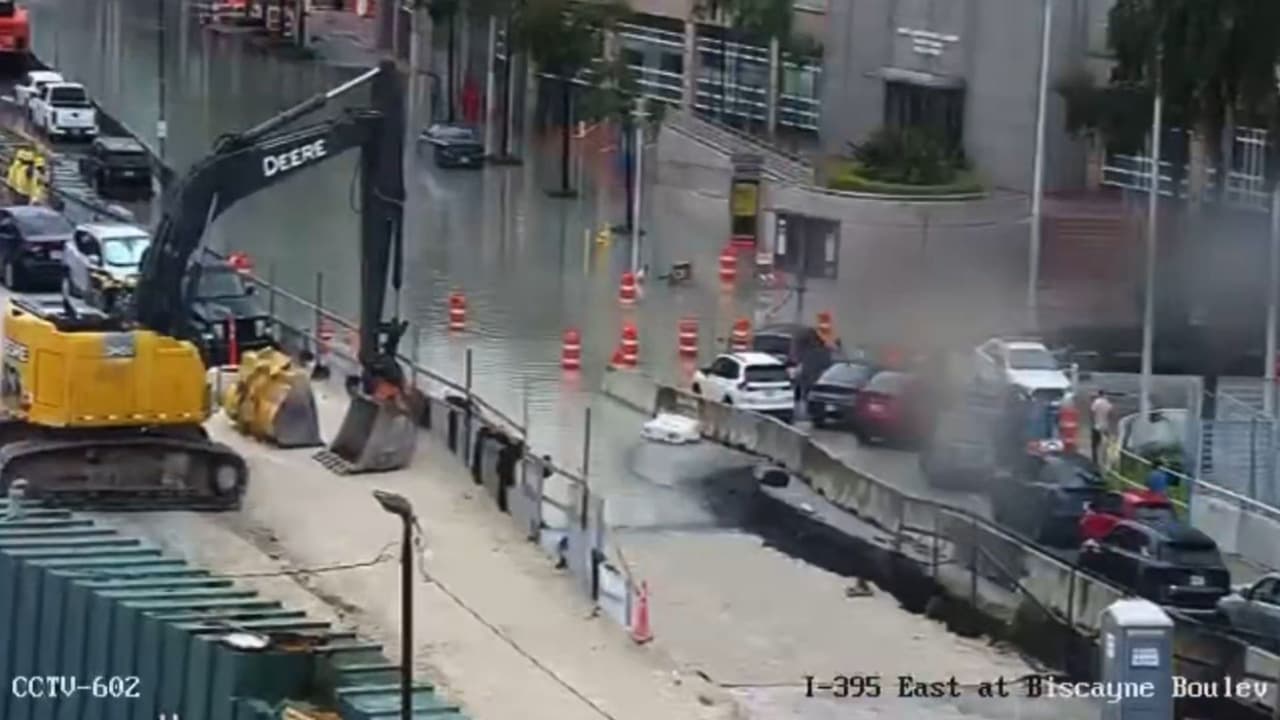 Reabren rampa a bulevar Biscayne tras cierre breve por inundación en Miami