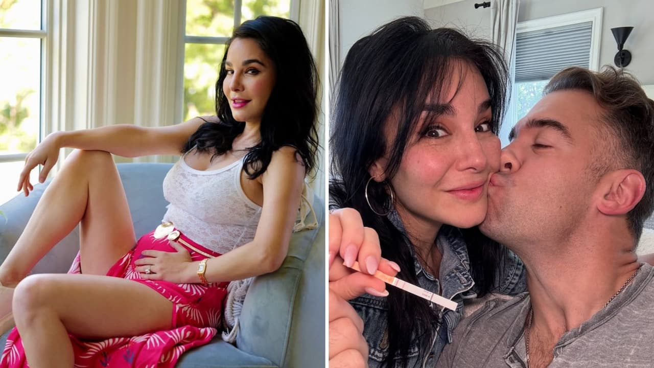 Martha Higareda presume su pancita de embarazo por primer vez en una alfombra roja