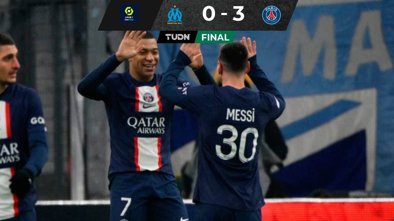 Mbappé y Messi hacen historia y el PSG superó al Marsella en la Ligue 1