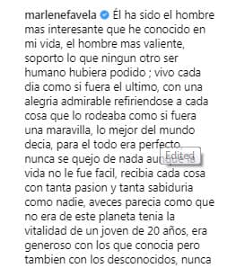 La protagonista de 'Gata salvaje' resaltó todas las cualidades que su padre tenía.