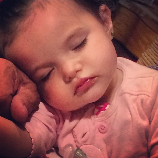 Tener a la pequeña Luciana fue lo mejor que le pudo pasar en la vida.