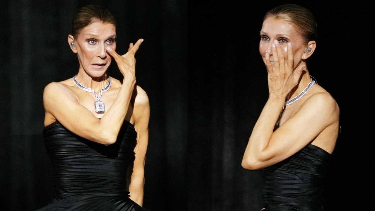 Céline Dion rompe en llanto en el concierto de su regreso en París tras rara enfermedad: fotos
