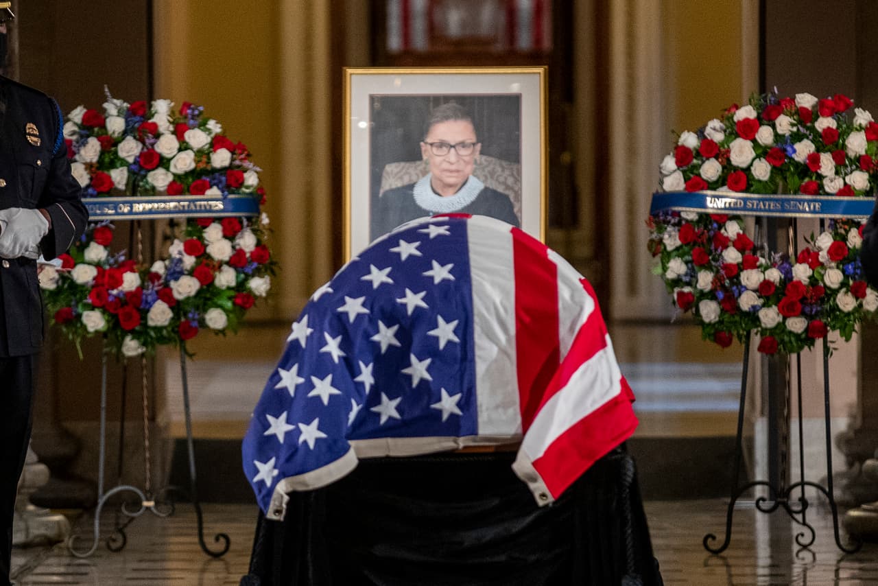 Los restos de la jueza reposarán en la vieja sala de la Cámara de Representantes hasta la 1:00 pm, hora de Washington.