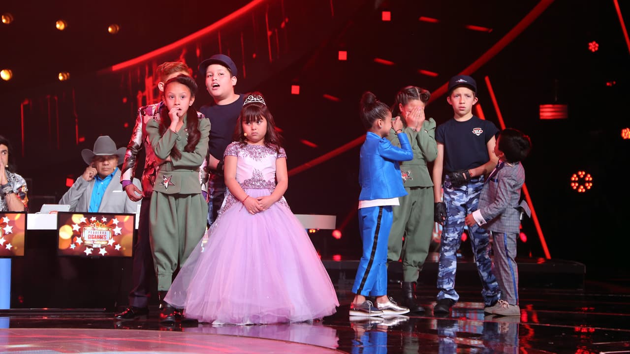 Al final los sentenciados de la noche fueron Los Peque Estrellas y los Súper Powers, ahora ellos tendrán que hacer su mejor esfuerzo para no salir de Pequeños Gigantes.