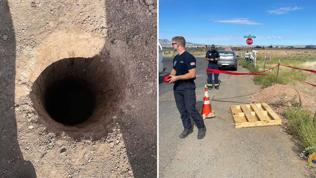 Rescatan a mujer que cayó en un hoyo de 7 pies de profundidad en Prescott