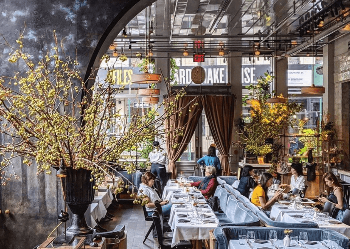 <b>La Mercerie</b>. Ubicado en 53 Howard St, New York, este restaurante sirve comida francesa.