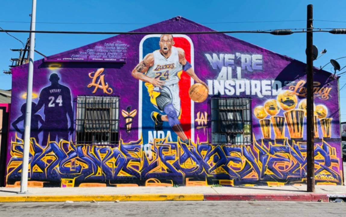 Las calles de las principales ciudades de los Estados Unidos se adornan con las asombrosas muestras de amor para la leyenda de la NBA.