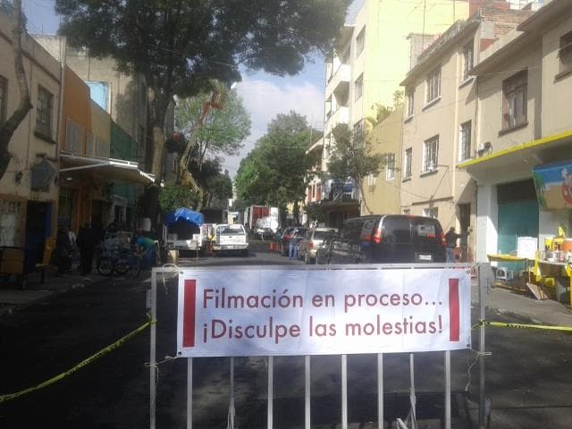 Calles de la Ciudad de México donde fue el altercado entre funcionarios de la Ciudad de México y personal de filmación del director Alfonso Cuarón.