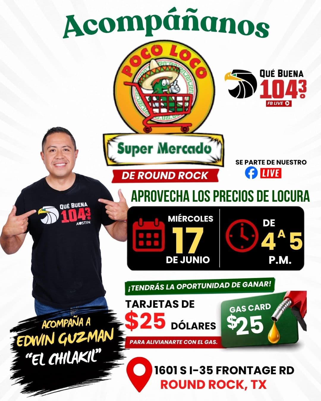 ⛽🎉 ¡NO TE PIERDAS ESTE FACEBOOK LIVE! 🎉⛽