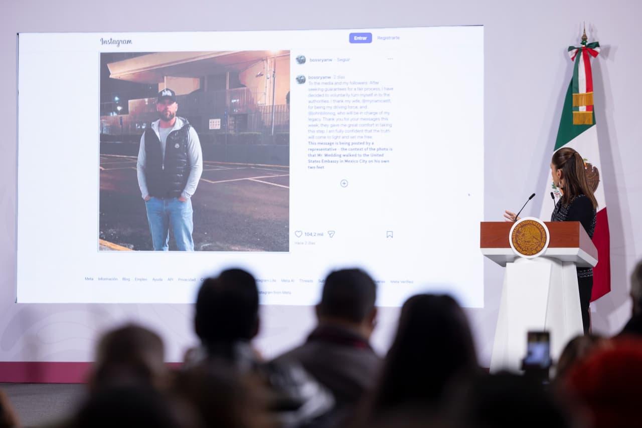 ¿FBI opera en México? Sheinbaum explica cómo fue que Ryan Wedding se entregó a las autoridades