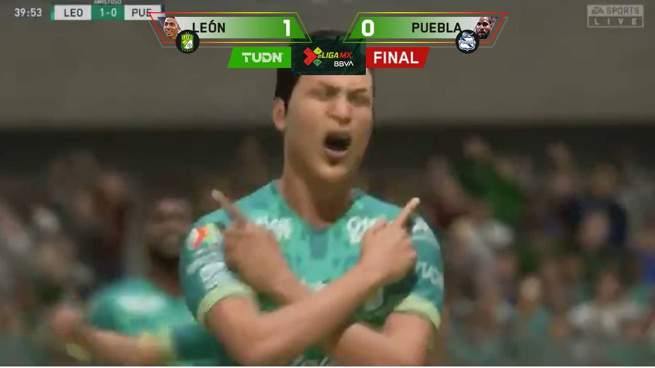 León sufrió pero ganó y sigue líder invicto en la eLiga MX