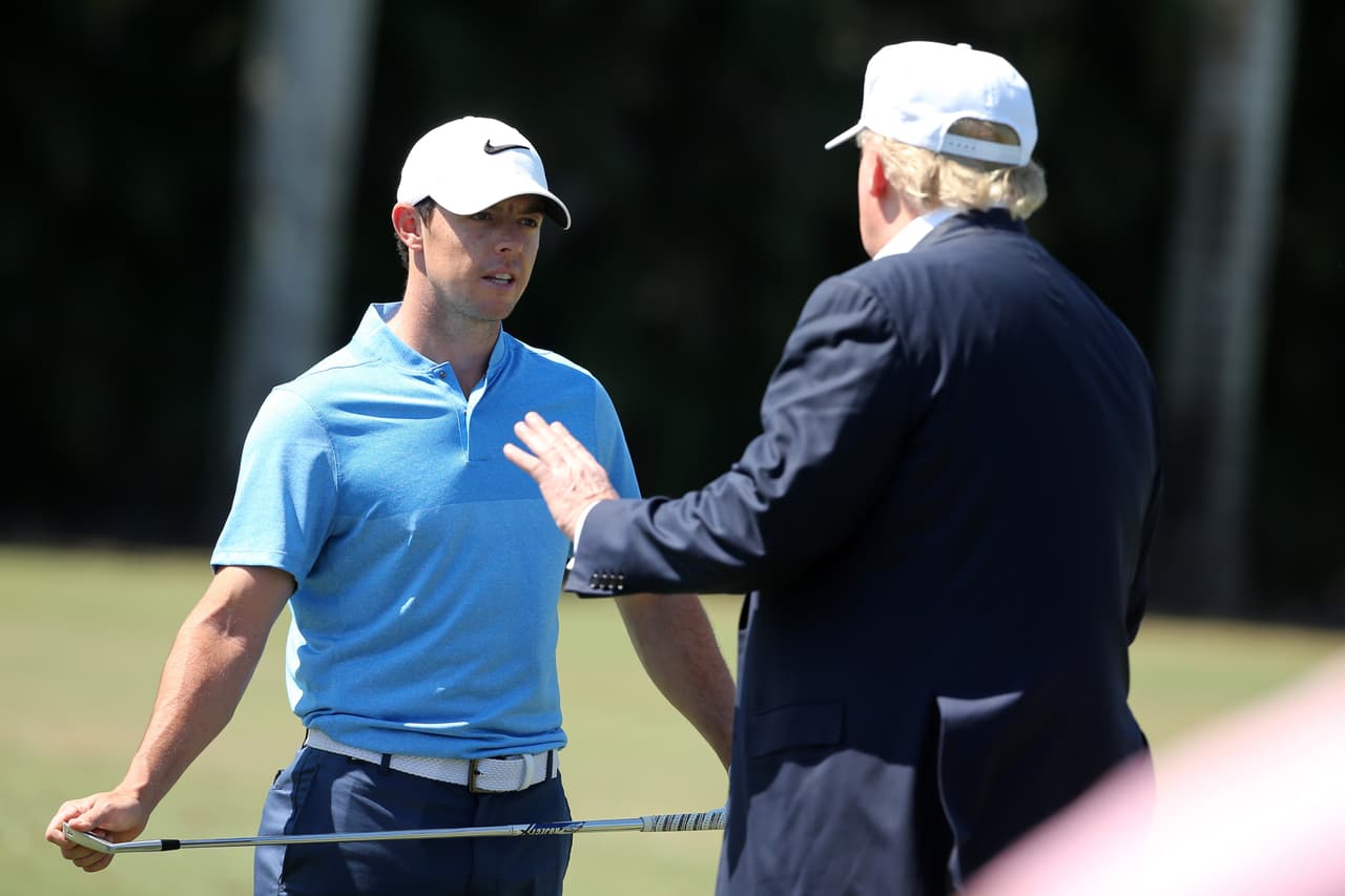 Rory McIlroy, una de las grandes figuras del golf, también es compañero de golf de Trump.