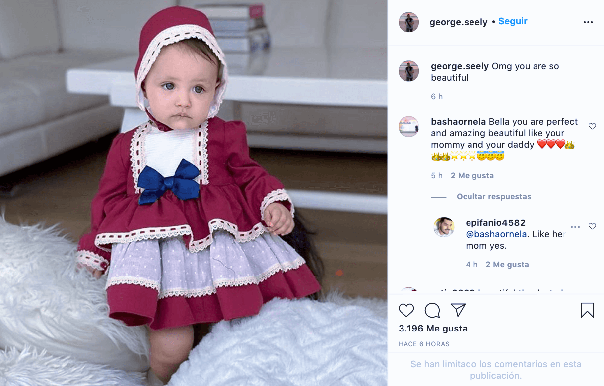 También subió esta foto, en la que escribió: "Omg, eres tan hermosa".