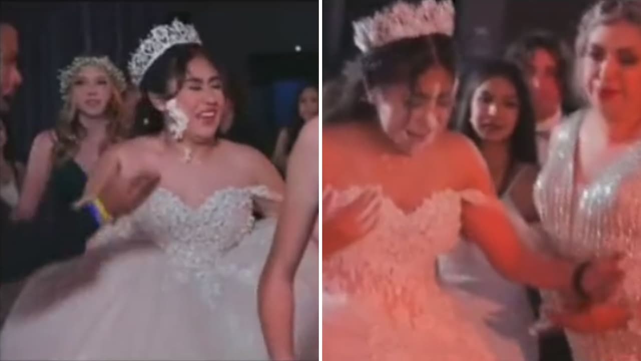 Invitados juegan broma pesada a quinceañera y rompe en llanto