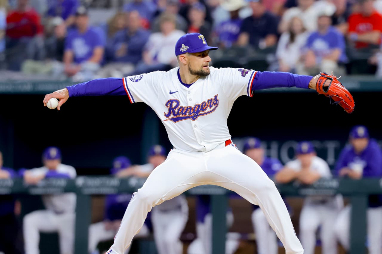 El lanzador Nathan Eovaldi estuvo en la primera entrada del partido conta los Chicago Cubs.