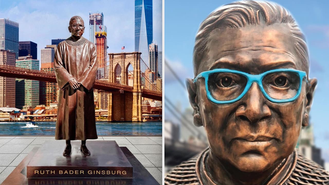 Inauguran estatua de la jueza Ruth Bader Ginsburg en Brooklyn