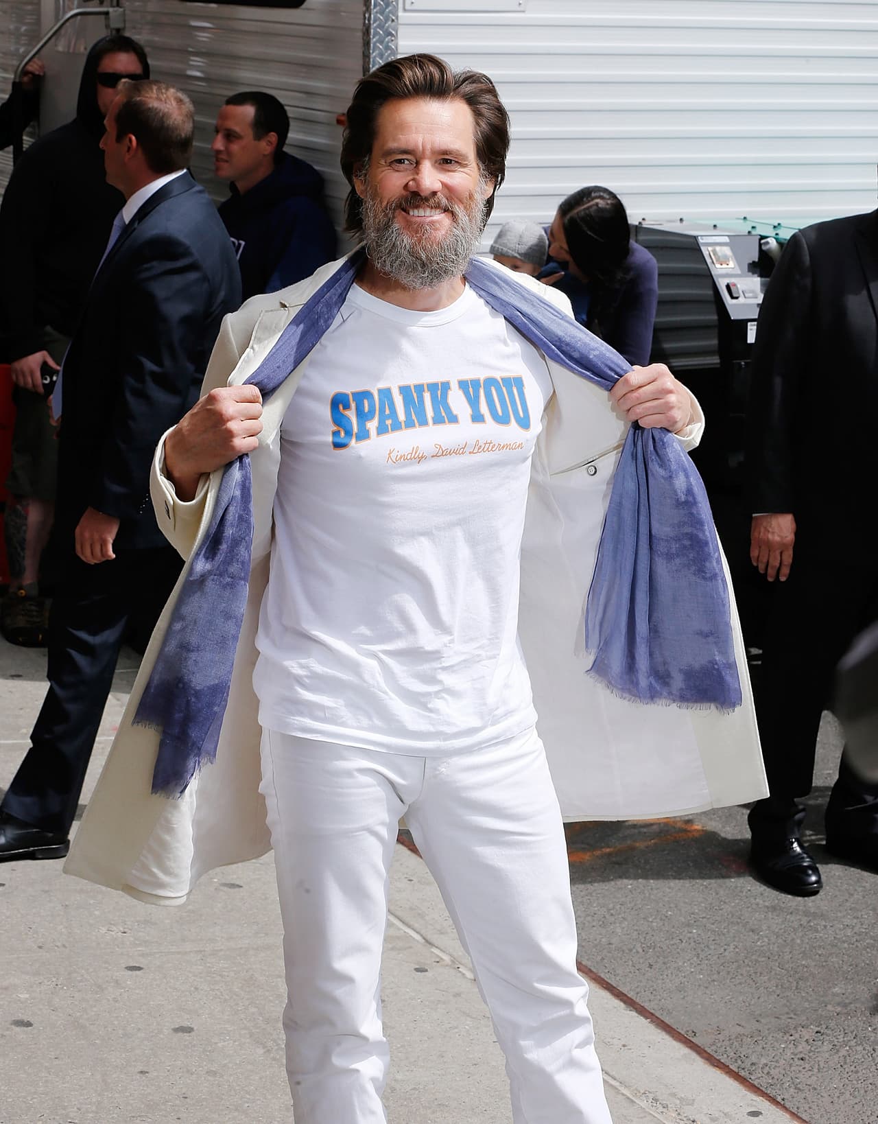 Jim Carrey mostró su original playera
