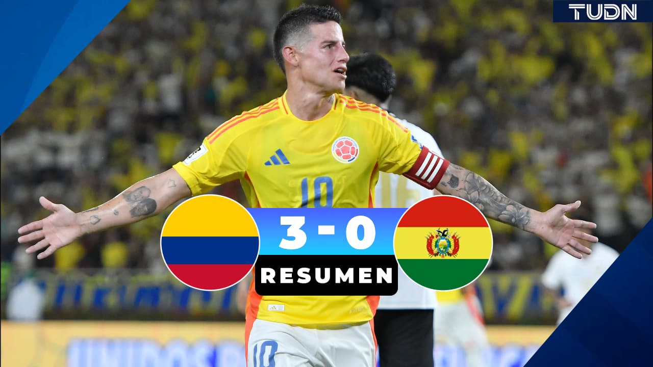 Colombia derrota a Bolivia y se clasifica al Mundial de 2026 de la mano de James Rodríguez