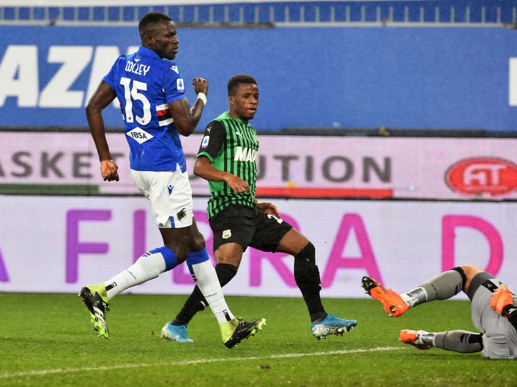 Por los locales anotaron Quagliarella (55’) y Keita Baldé (84’). Junior Traoré (2’), Caputo (56’) y Berardi (58’) dieron la victoria a la visita.