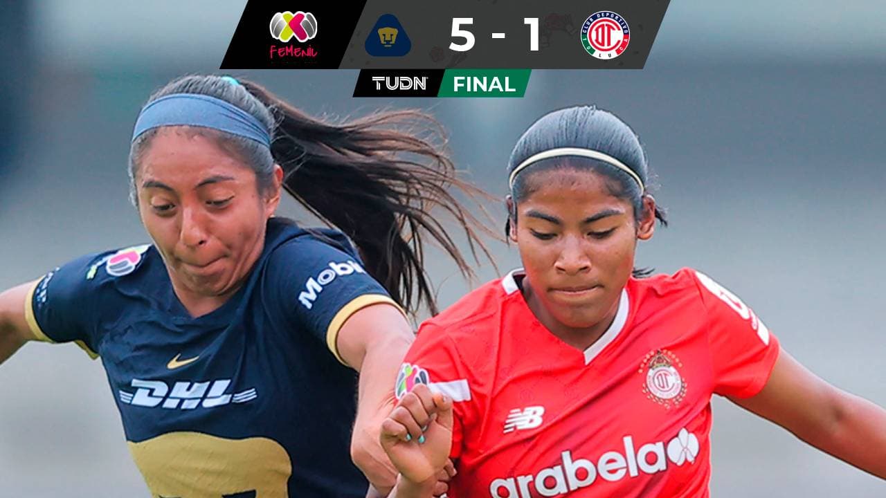 Pumas Femenil golea a Toluca en CU y toma aire en la Liga MX Femenil