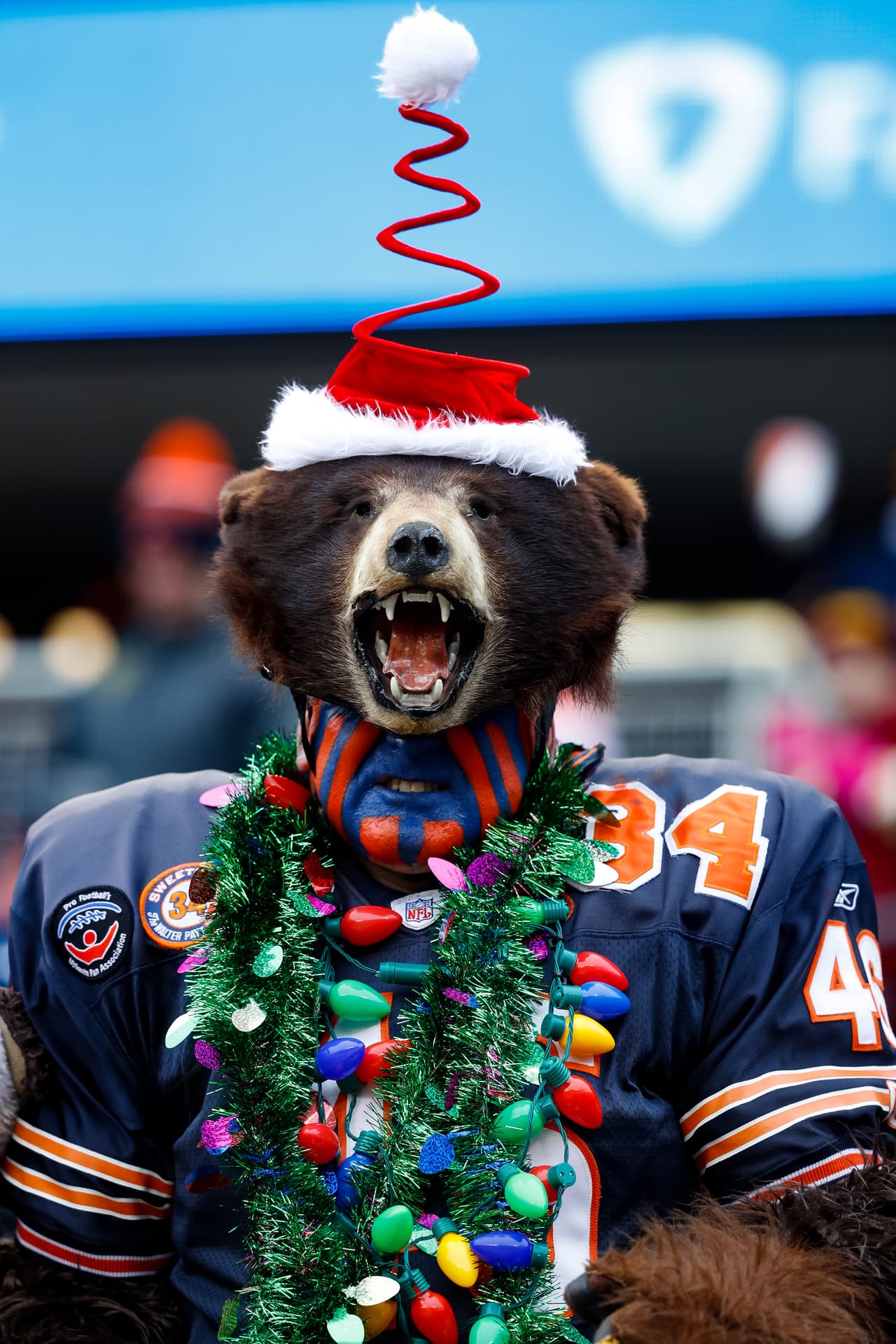 Los colores de la Navidad y personajes representativos como Santa Claus, el Grinch y los renos estuvieron en la jornada de la NFL, que tuvo en la belleza de las animadoras y la alegría de los fanáticos la combinación perfecta.