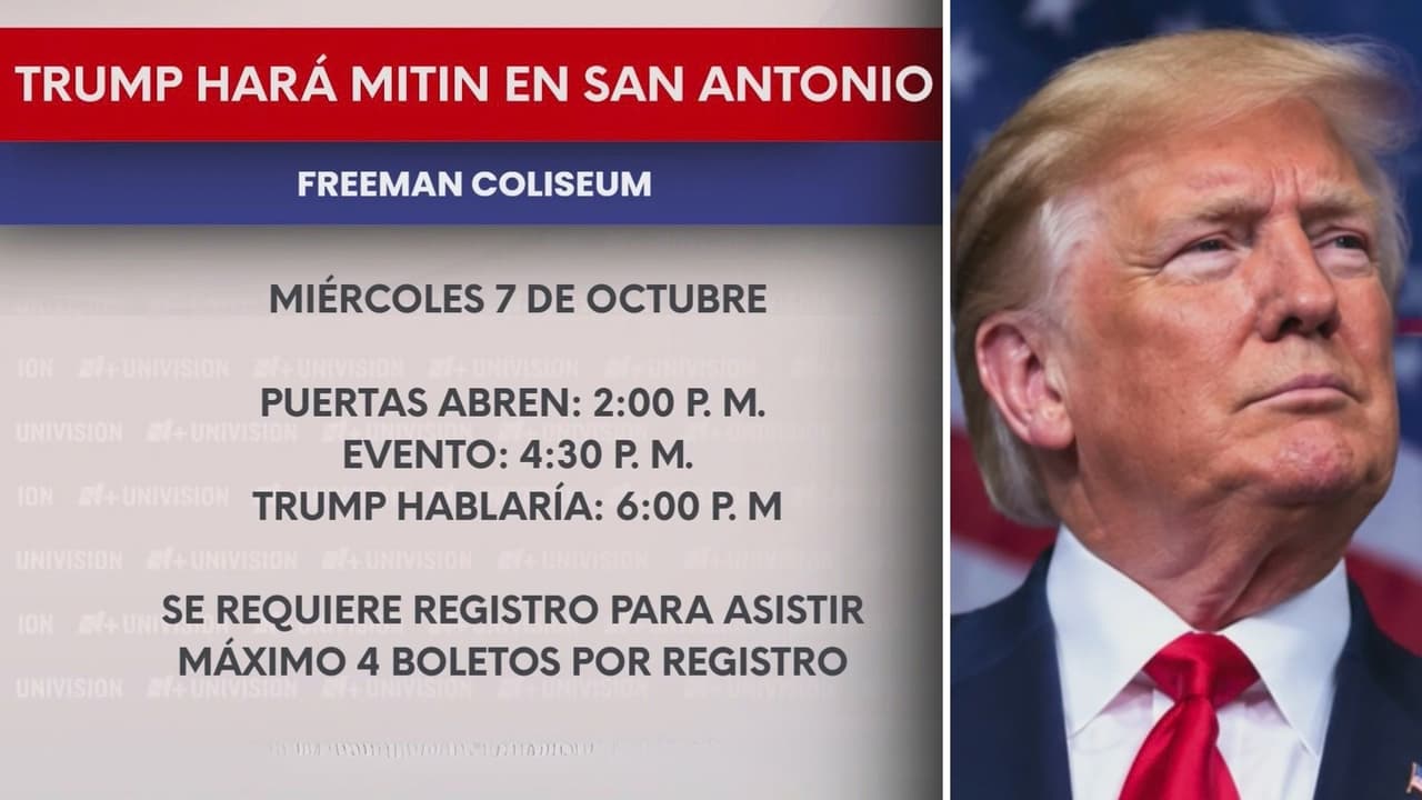 El presidente Trump llegará a San Antonio; esto es lo que se sabe sobre su visita