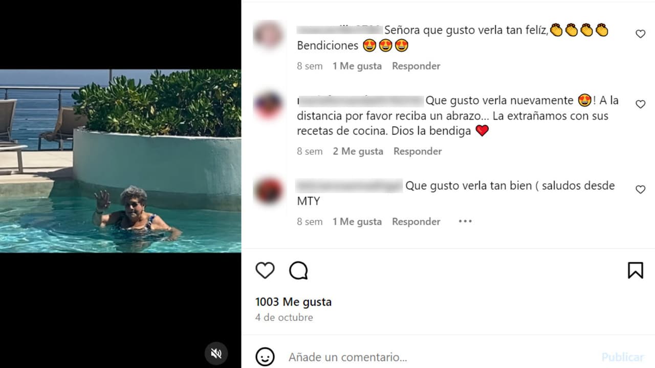 Esta fue la última publicación que Queta Lavat hizo en su cuenta de Instagram el pasado 4 de octubre.