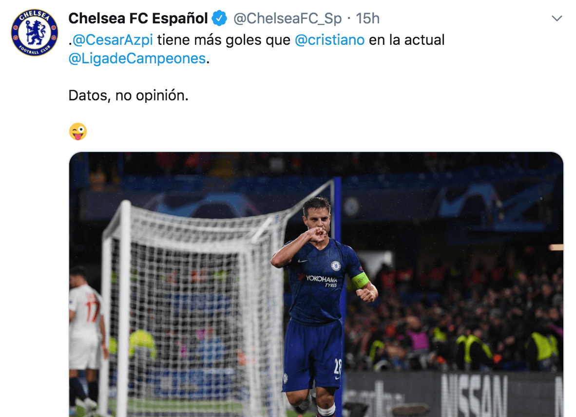 El brutal troleo del Chelsea a Cristiano Ronaldo