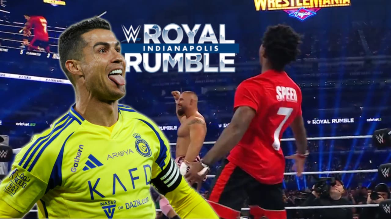 ¡Cristiano Ronaldo 'aparece' en el Royal Rumble de WWE!