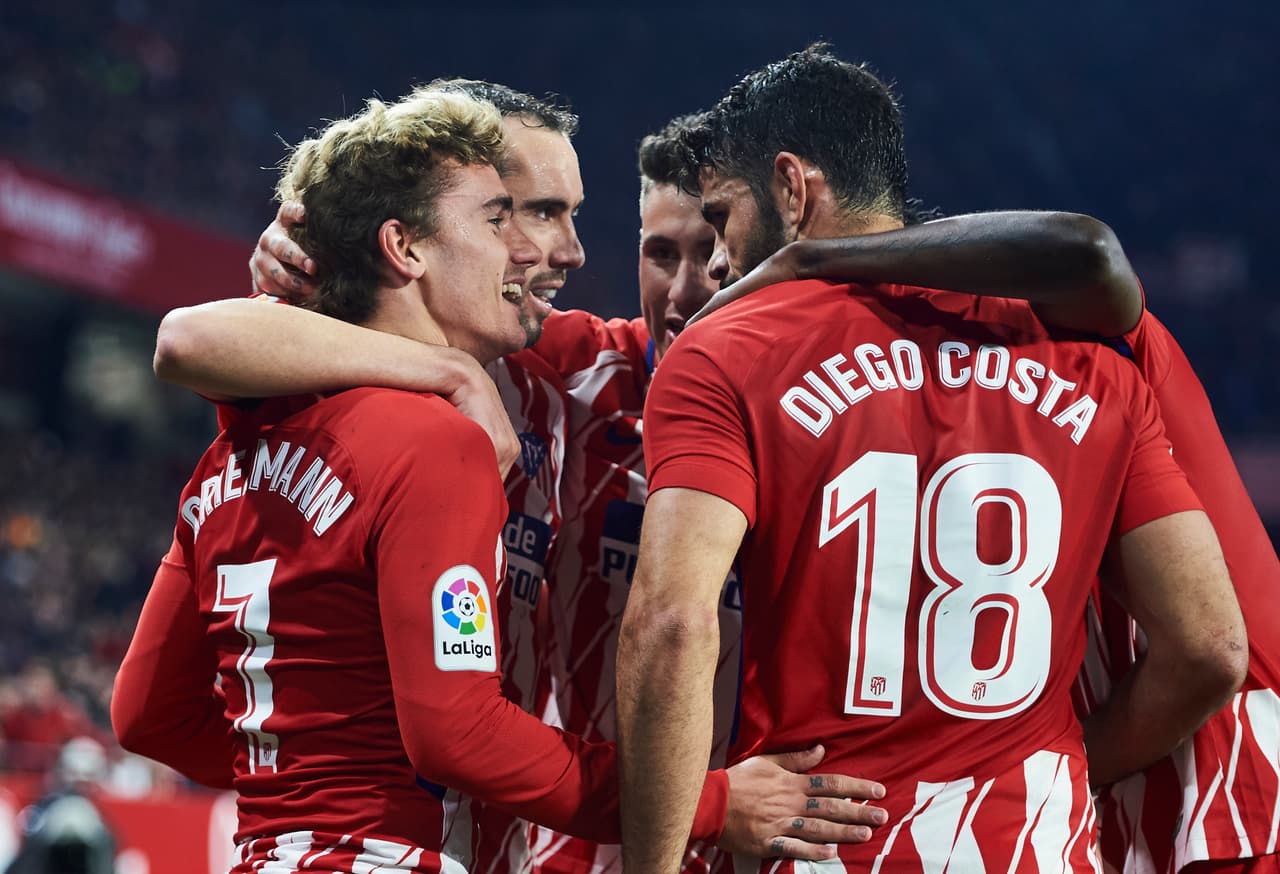 Antes de finalizar el primer tiempo Griezmann se encargaría de anotar el segundo de la visita con un bombazo.