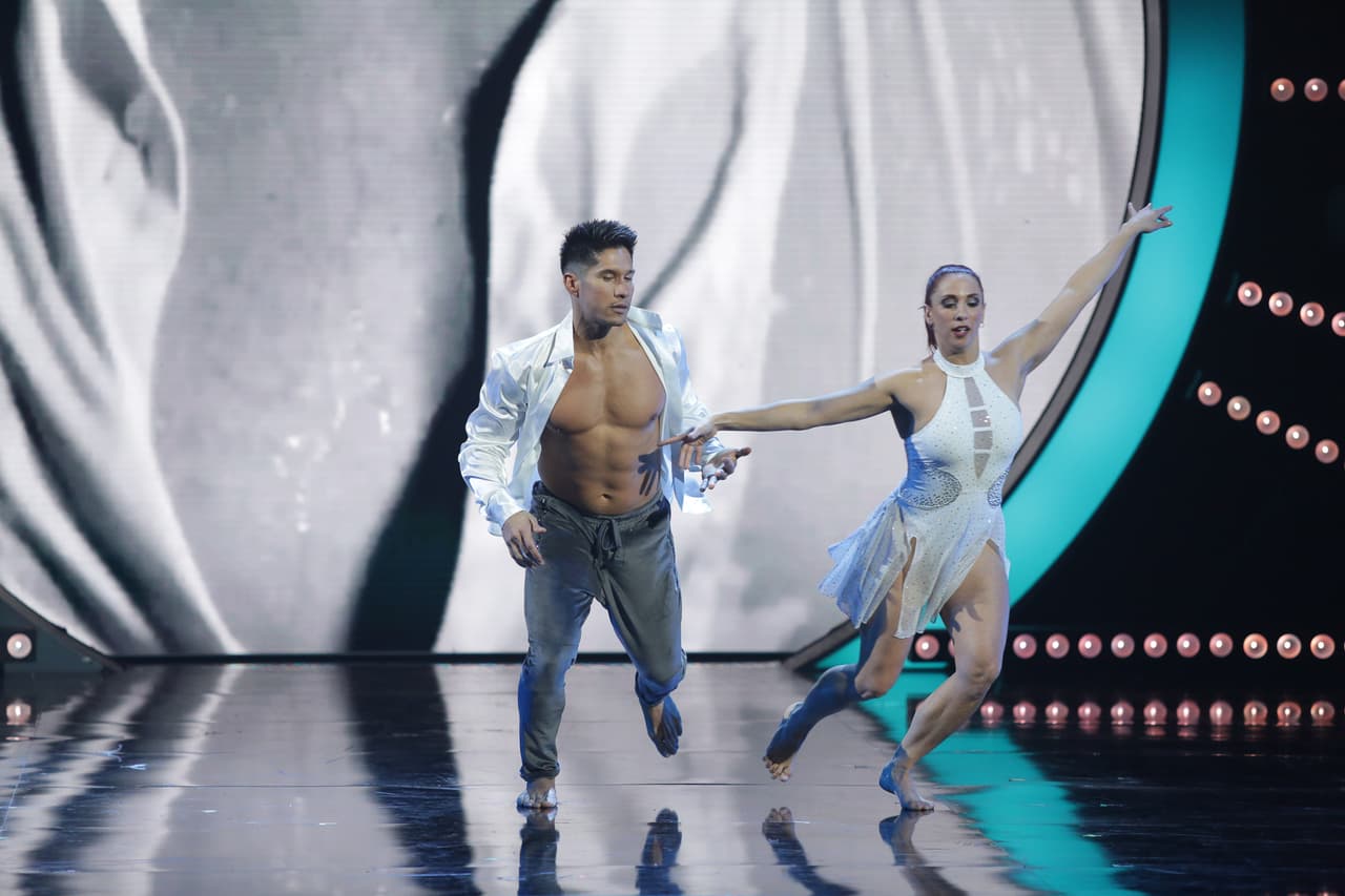 El venezolano hizo su mejor esfuerzo al bailar 'Di que sientes tú'.