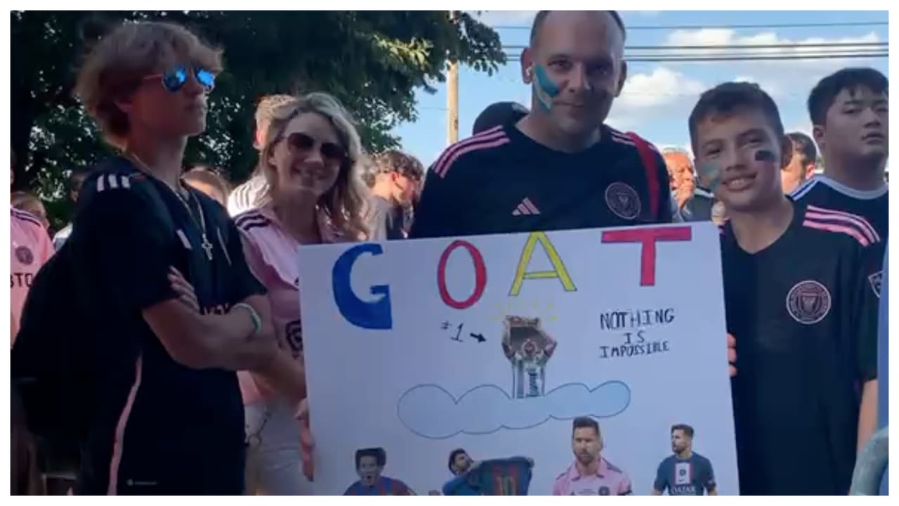 Esta familia considera a Messi como el mejor jugador de todos los tiempos.